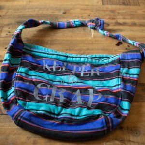 Striped Crossbody Shoulder Bag Mom Bag Tote